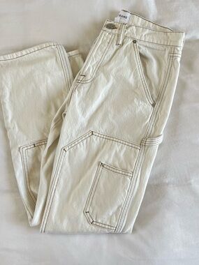 FRAME Denim Le Slouch Carpenter Jeans White Size 25